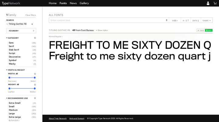 Fonts · Type Network