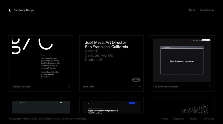? Dark Mode Design – Handpicked website inspiration