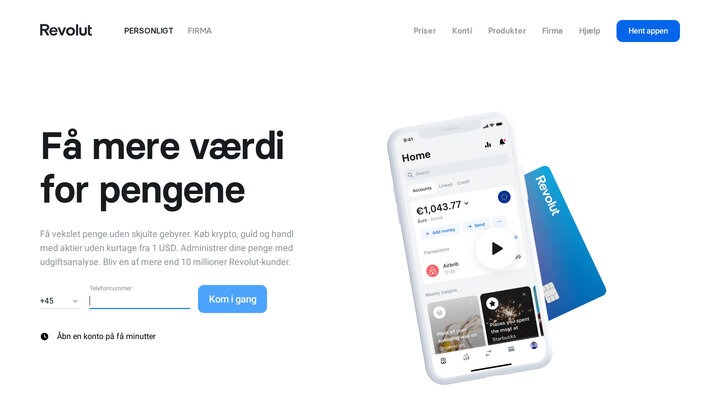 Revolut – en bedre måde at håndtere dine penge på | Revolut DK
