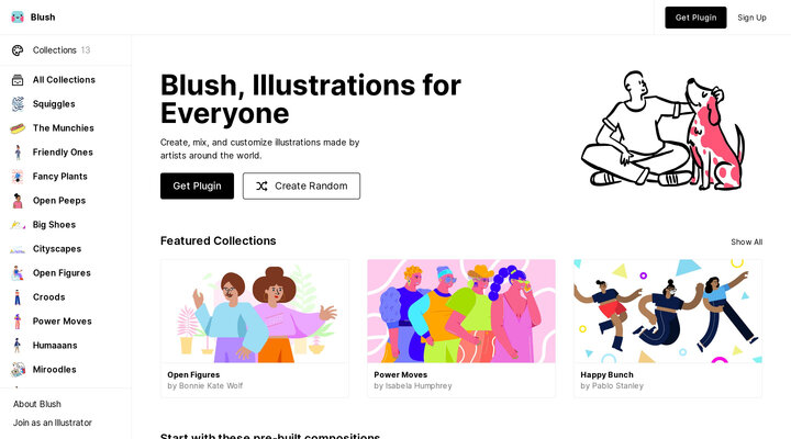 Blush, Illustrations for everyone