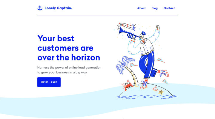 Lonely Captain - Online lead generation