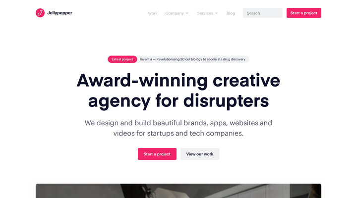 Award-winning creative agency for disrupters — Jellypepper