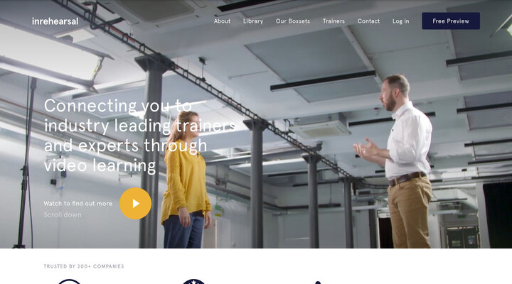Video Learning Company London | Bespoke Video Learning | inrehearsal