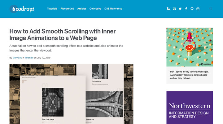 How to Add Smooth Scrolling with Inner Image Animations to a Web Page | Codrops