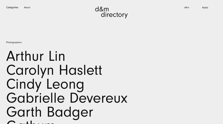 d&m directory | Photographers