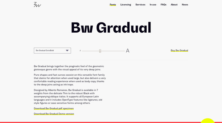 Bw Gradual - Fonts - Branding with Type