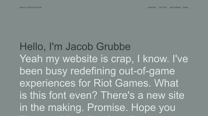 Jacob Grubbe ☻ Product Design Lead