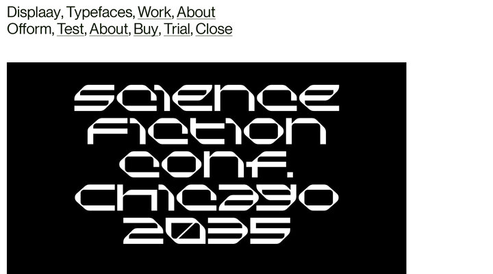 Ofform - Displaay Type Foundry