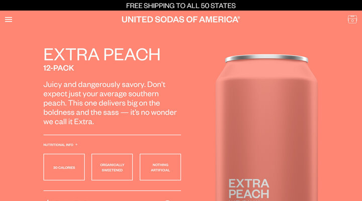 Extra Peach - United Sodas of America