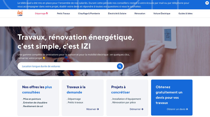 IZI by EDF | Commandez et gérez tous vos travaux simplement, du bricolage à la rénovation