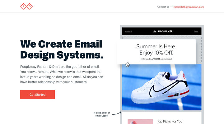 We create email design systems for brands to move faster.