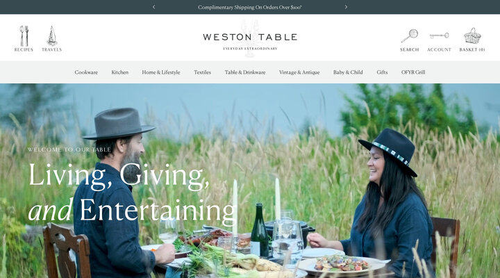 Weston Table: Extraordinary Kitchenware, Tableware & Home Décor