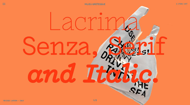 Milieu Grotesque / Digital Typefoundry