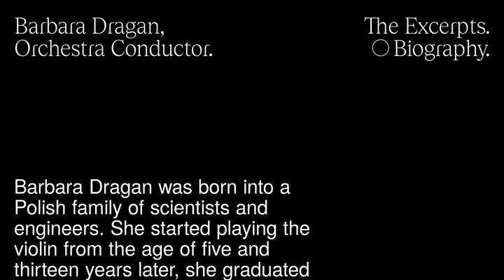 Barbara Dragan - The Excerpts