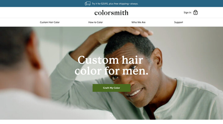 Custom Hair Color for Men - Colorsmith
