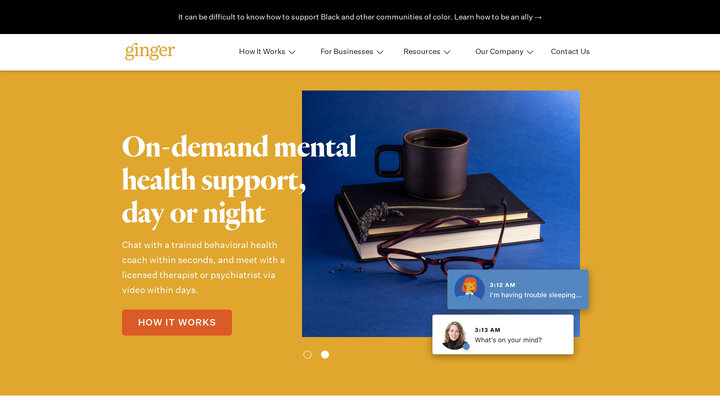 Ginger | On-demand mental health