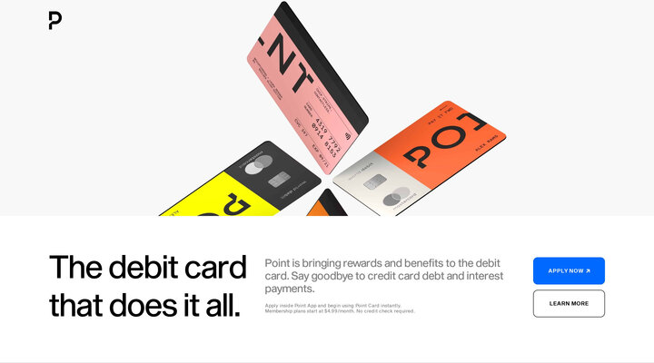 Point — the do it all debit card.