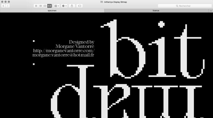 Arthemys Display Bitmap