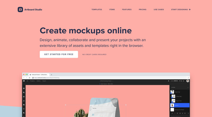 Create mockups online | Artboard Studio