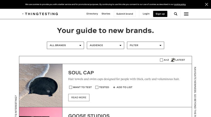 Thingtesting - Your guide to new brands