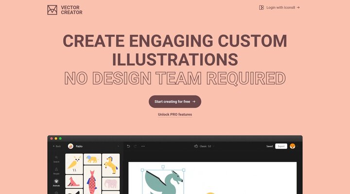 Vector Creator — Create engaging illustrations in-browser for free