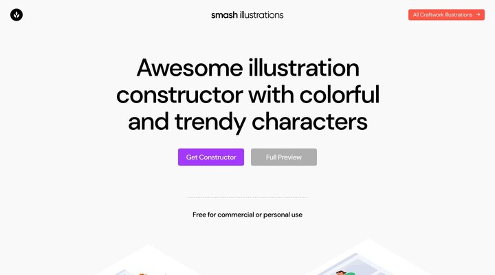 Create awesome design with Smash illustrations