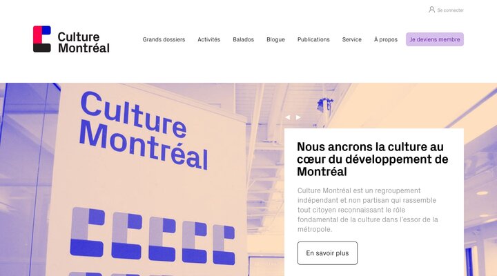 Culture Montréal — Ancrer la culture au coeur du développement de Montréal