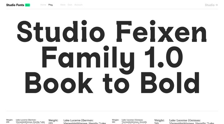 Studio Feixen Fonts