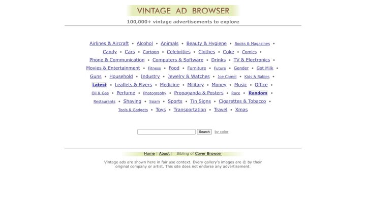 Vintage Ad Browser