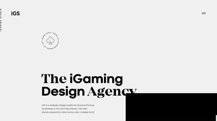 iGS · iGaming Studio · The Design and UX Agency for iGaming Brands