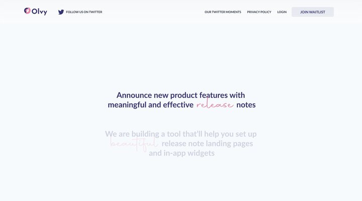 Olvy | Building products for product folks