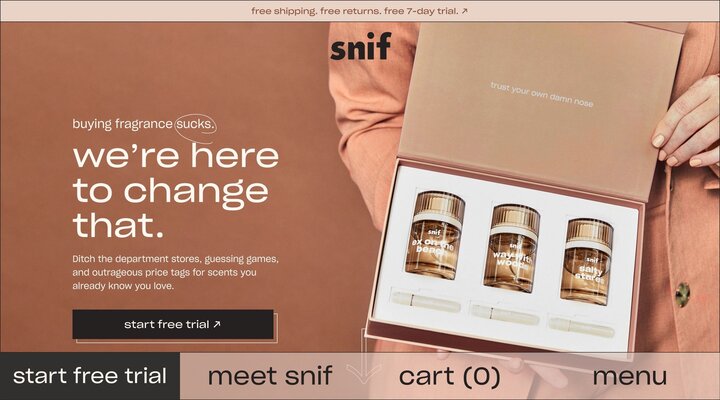 We bring the fragrance counter to you. Try today for $0.