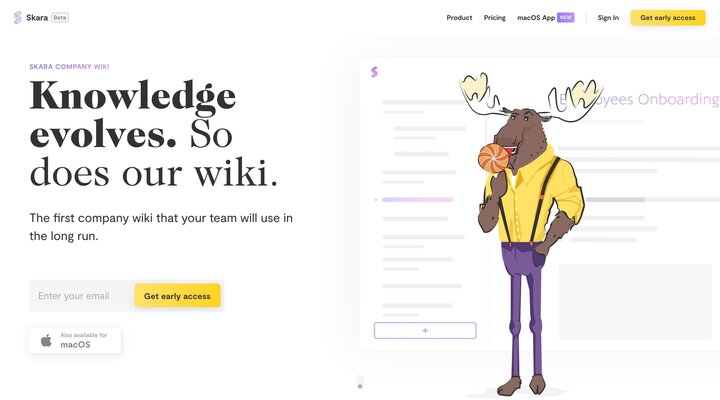 Skara - The company wiki that your team will use in the long run