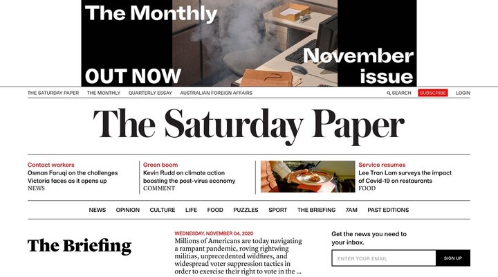 The Saturday Paper