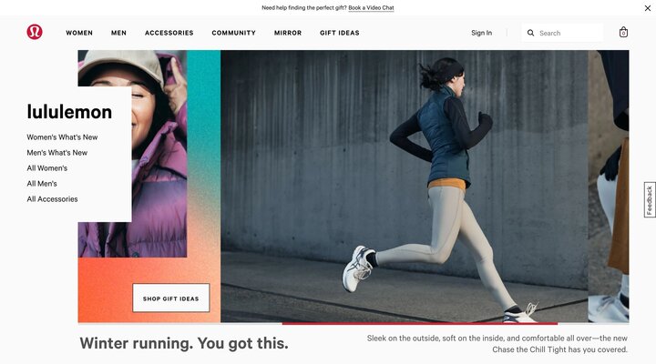 athletic apparel + technical clothing | lululemon