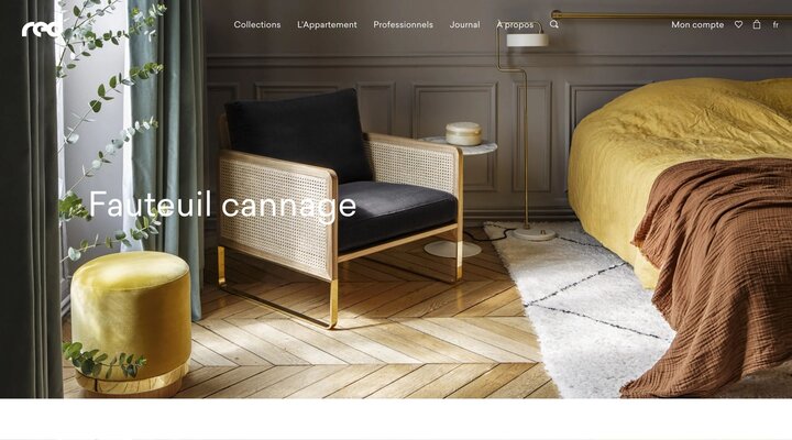 Fauteuil design - Fauteuil Cannage Red Edition | Red Edition Paris