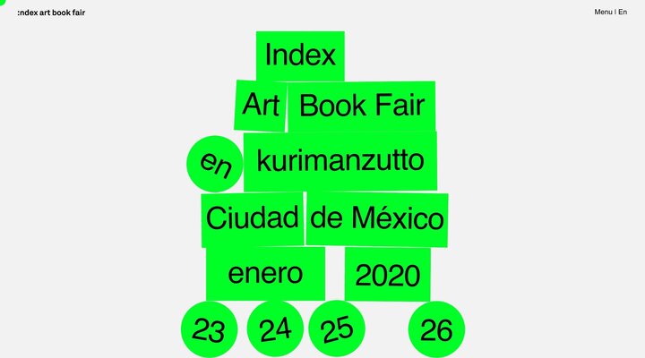 Index Art Book Fair @ kurimanzutto - Mexico city - January 2020 - 23 24 25 26