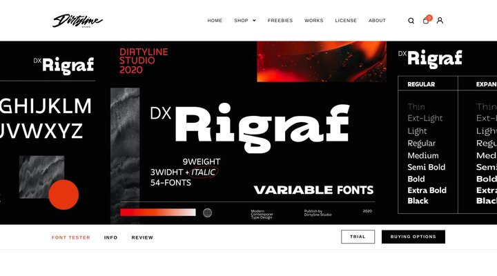 Dx Rigraf Sans Serif Font – Dirtyline Studio