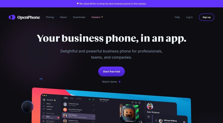 OpenPhone - Modern Business Phone for Startups and Small Businesses