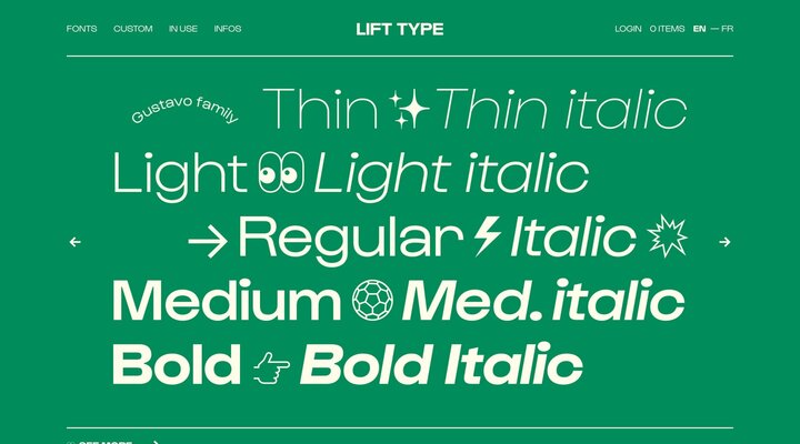 Lift Type — A french digital type foundry