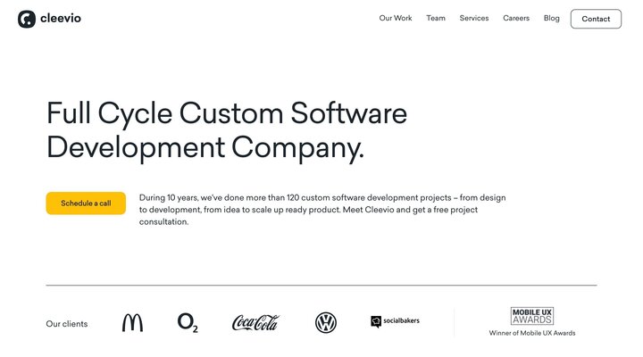 Cleevio | Full Cycle Custom Software Development Company