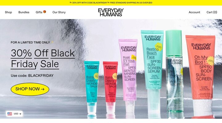 Everyday Humans | Cruelty-Free Sunscreen For Face & Body