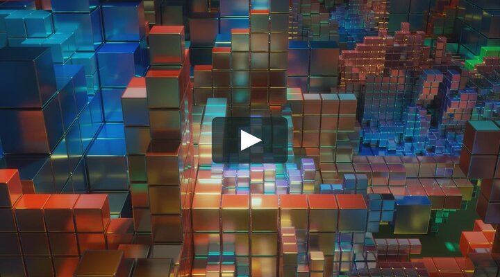 VJ clip #18 - Voxelscape