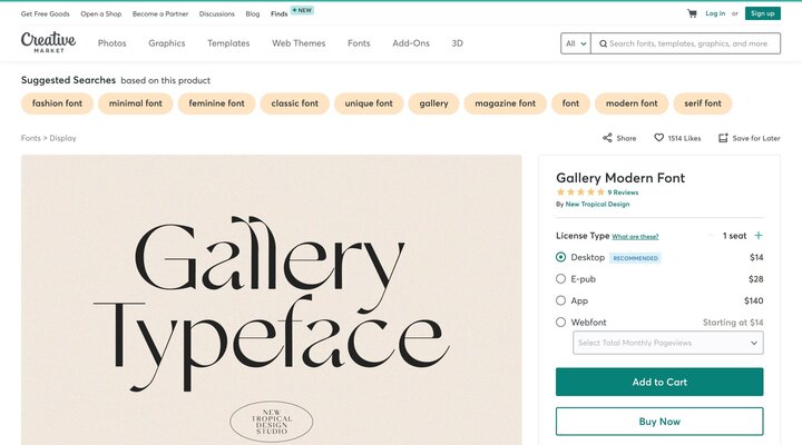 Gallery Modern Font