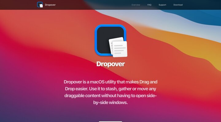 Dropover ‐ Easier Drag and Drop on your Mac.