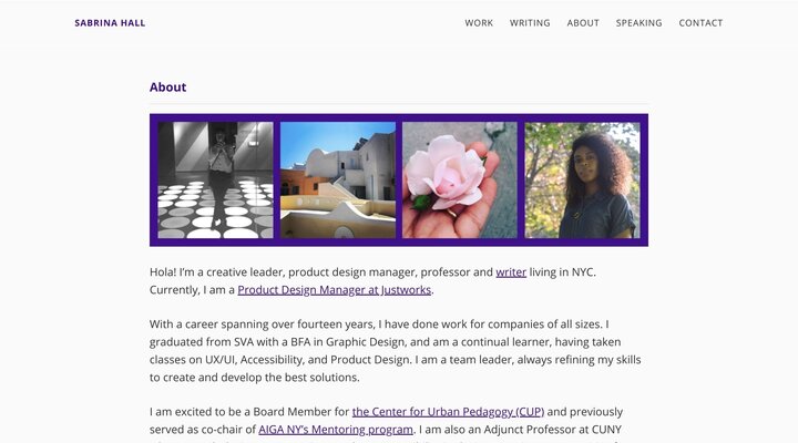 Sabrina Hall - Learn more