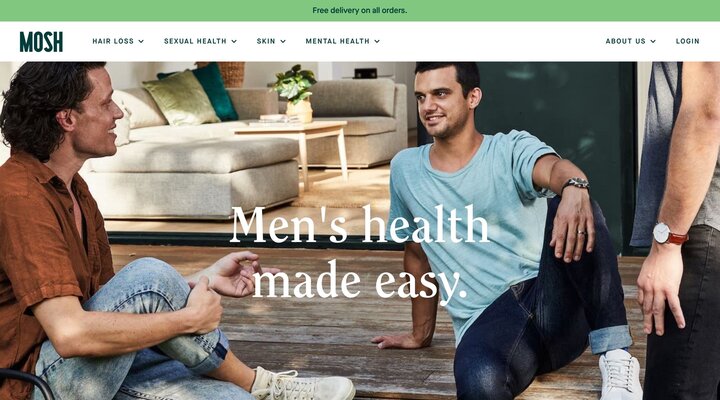 Men's online health clinic | Mosh