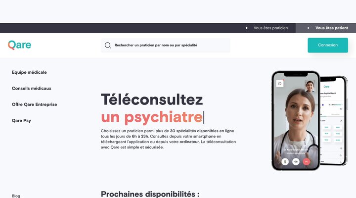 Qare - Téléconsultation médicale en ligne 7j/7