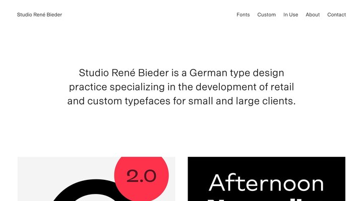 René Bieder / Type Design