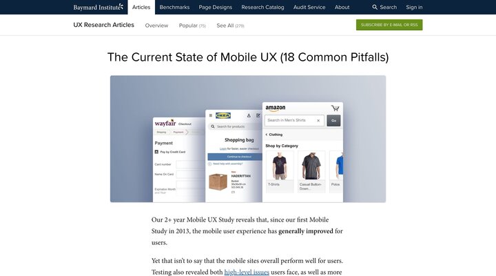 The Current State of Mobile UX (18 Common Pitfalls)